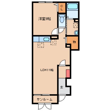 シャンティの物件間取画像